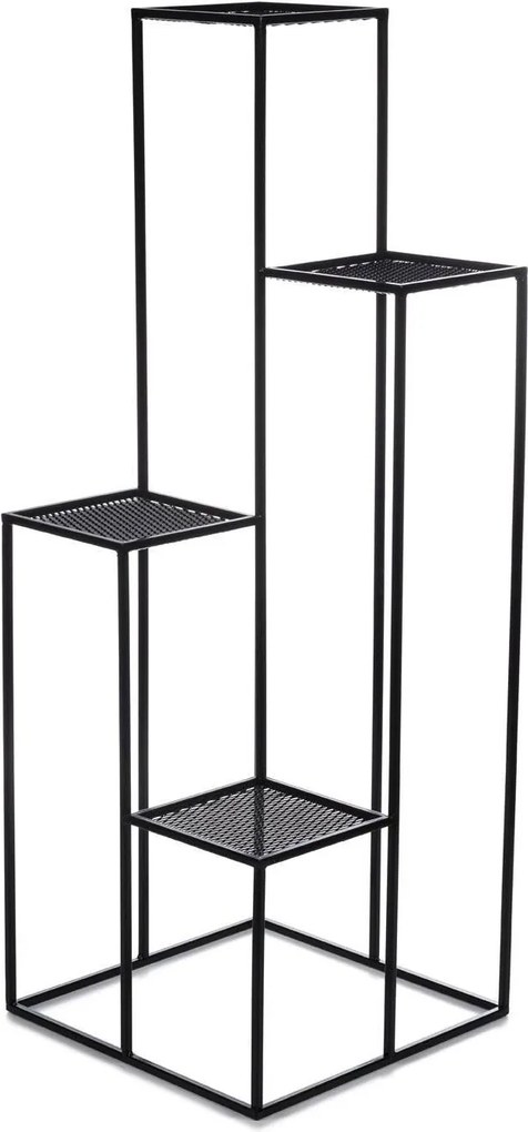 STOJAN NA KVETINÁČ KASKADA 110X40X40 CM ČIERNA