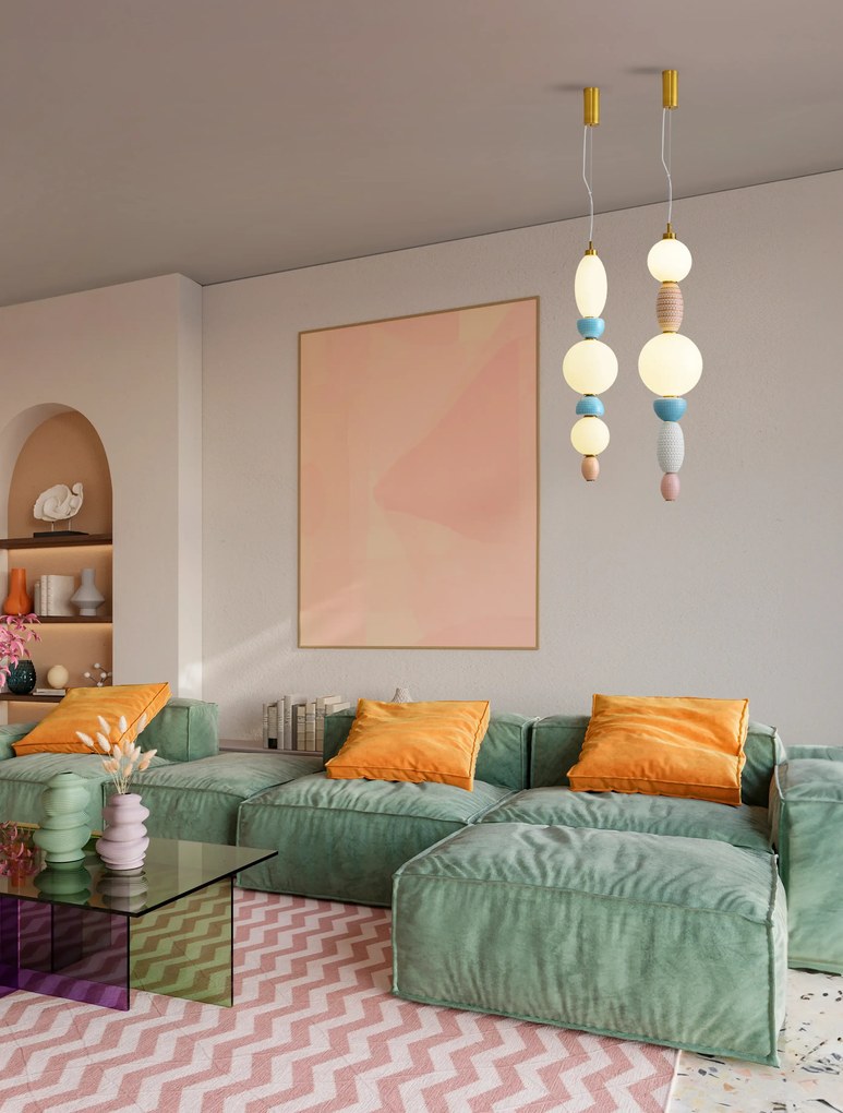 LED farebné moderné svietidlo Obrie 3