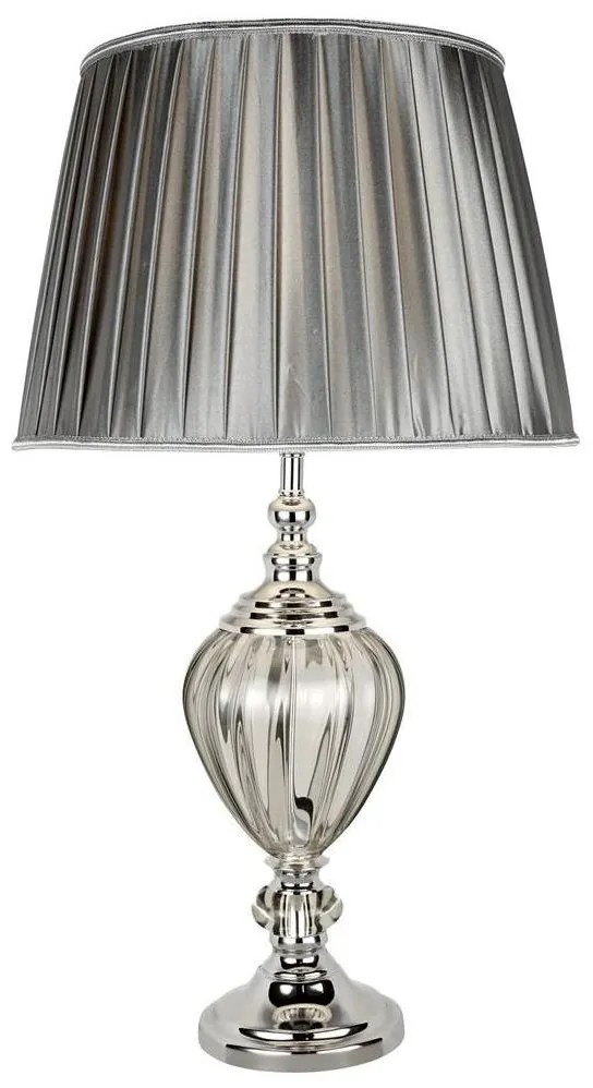 Searchlight EU3721CL - Stolná lampa GREYSON 1xE27/60W/230V