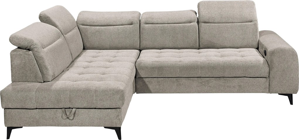 XXXLutz ROHOVÁ SEDAČKA, textil, sivá MID.YOU - Sedačky - 002220042306