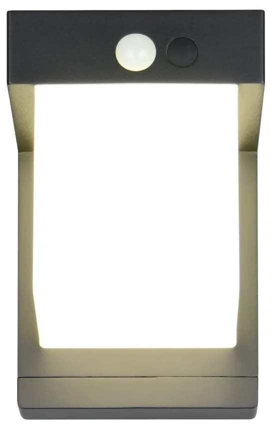 LED nástenné solárne vonkajšie svietidlo (výška 14 cm) Colombo – Reality