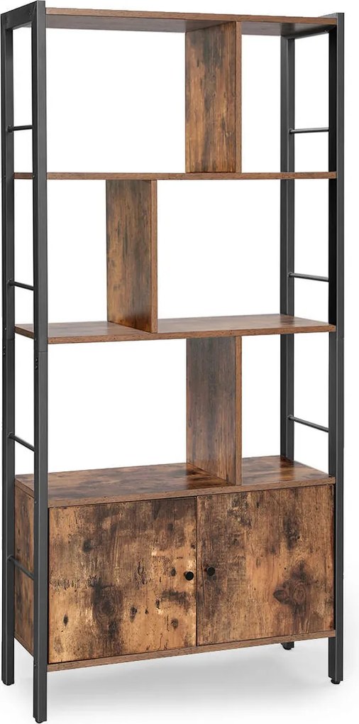 XXXLutz REGÁL NA ŠANÓNY, hnedá, čierna, 74/154,5/30 cm Boxxx - Online Only kancelárie - 002543000111