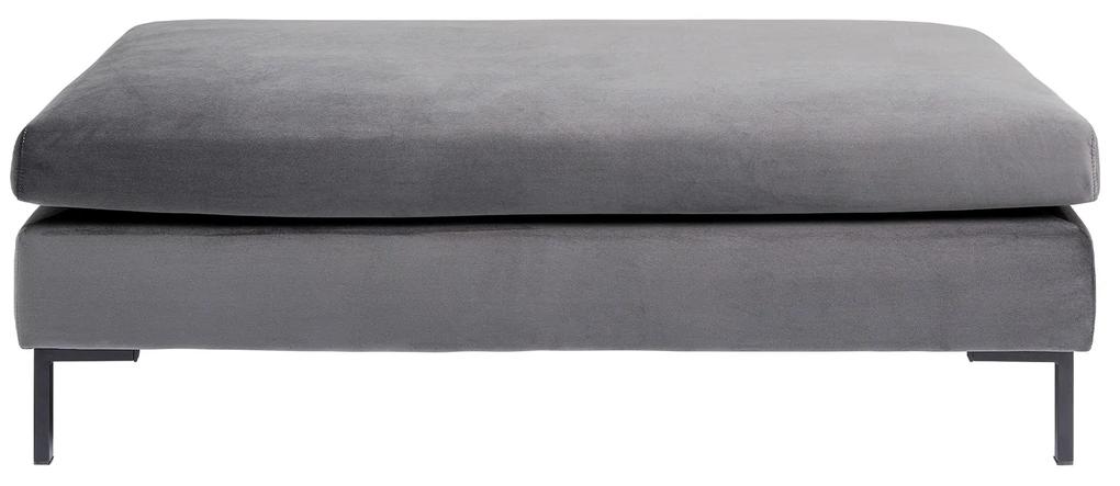 Gianni Velvet taburetka sivo-čierna