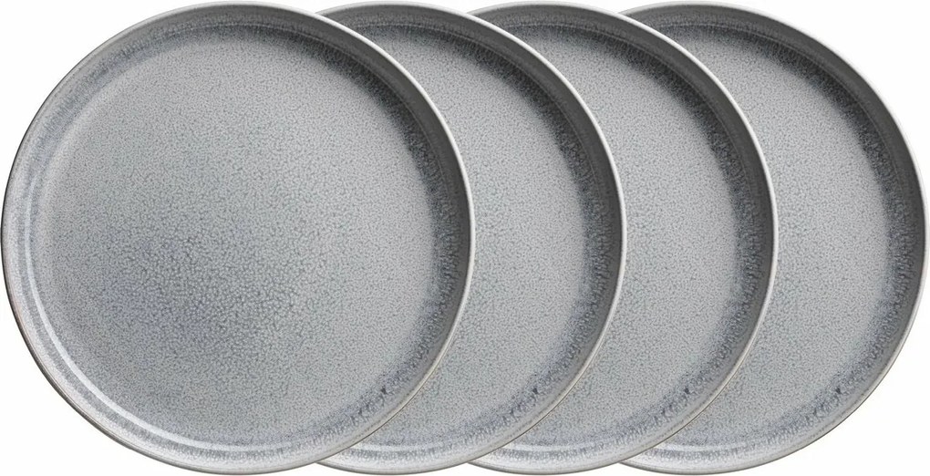 Mäser Súprava dezertných tanierov 4 ks AQUATA – 21 cm, sivá