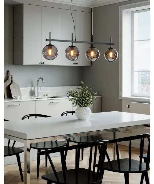 ByRydens 4202360-4505 - Závesný luster BOYLE na lankách 4xE27/8W/230V