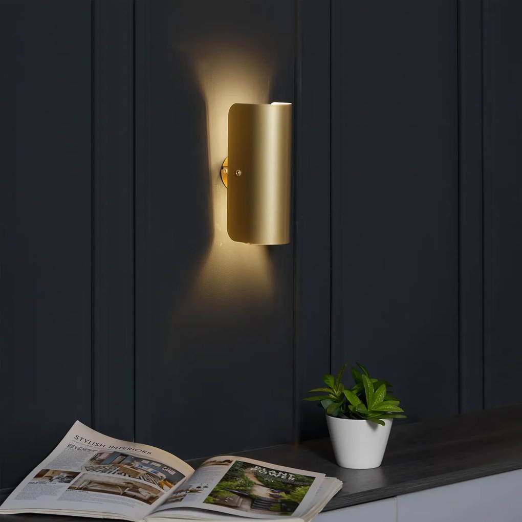 Moderné nástenné svietidlo zlaté 2-svetlá - Gotthard