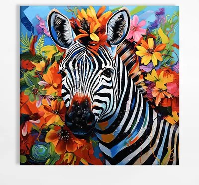 Obraz na plátne ZEBRA II 60x60 cm