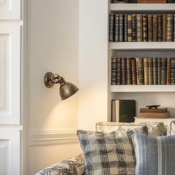 Brilagi - Nástenné bodové svietidlo TECHNO 1xE27/60W/230V bronzová/patina