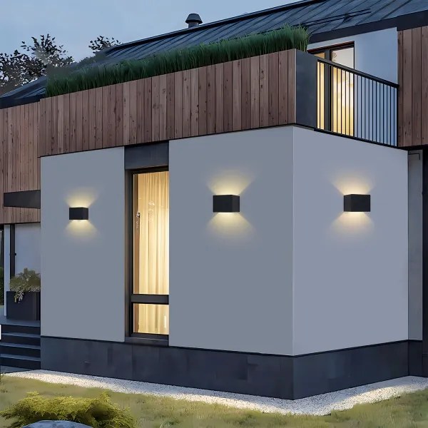 Brilagi - LED vonkajšie nástenné svietidlo DONNANI LED/5W/230V 10 cm čierne IP44