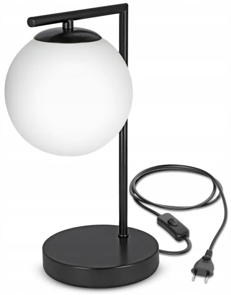 Stolová lampa 1xE27/40W/230V čierna/biela