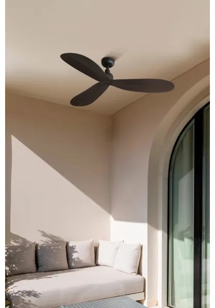 FARO 34301 - Stropný ventilátor PALMA hnedá pr. 129 cm IP44 + diaľkové ovládanie