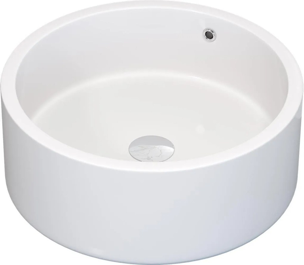 BATH DELUXE 06-041-53-11-00 - Umývadlo na dosku RUNDTOM pr. 41,5 cm keramika/biela