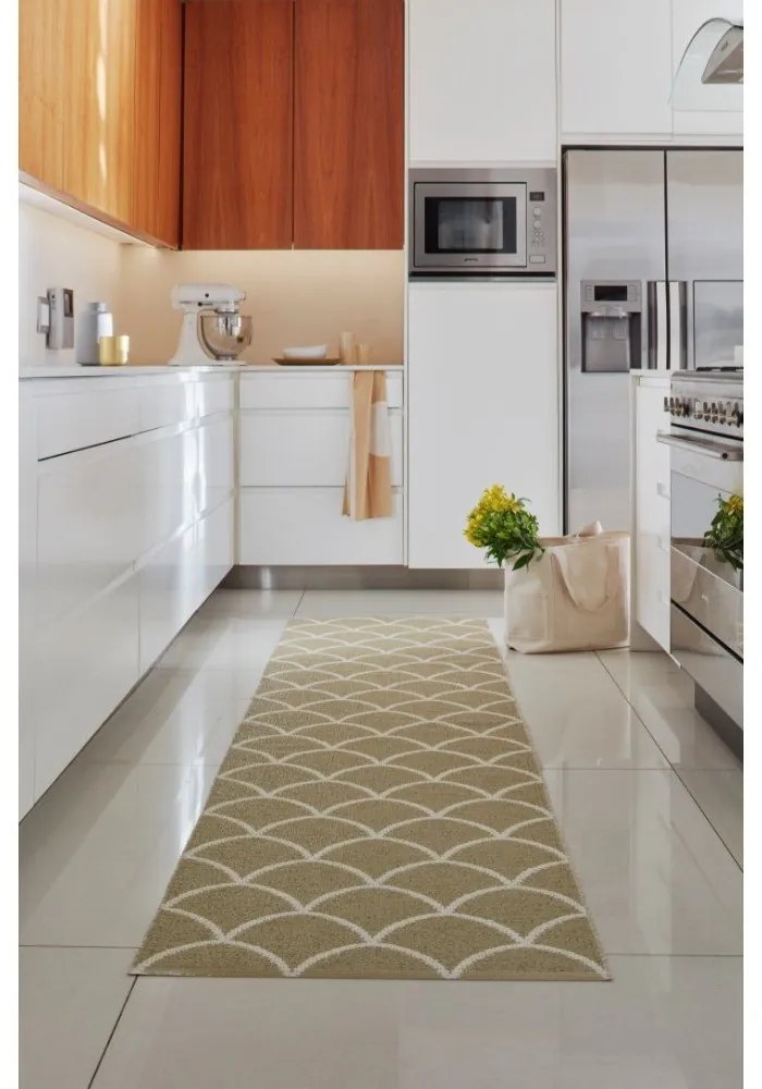 Utierka s prímesou ľanu 46x66 cm Vera Ochre – Pappelina