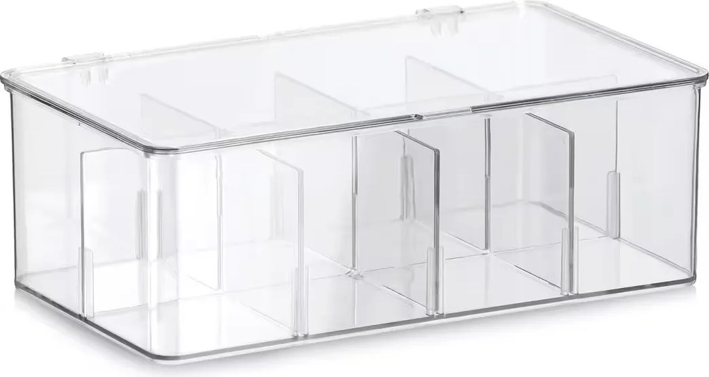 Zeller Present Organizér na čaj / úložný box, 8 přihrádek FACHER, 27,5 x 16,5 x 9,5 cm