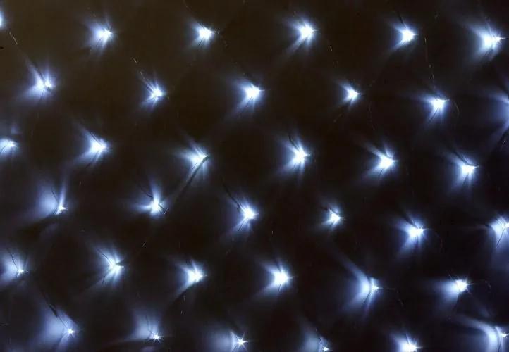 Vianočné osvetlenie - LED svetelná sieť 2 x 2 m - studená biela 160 diód
