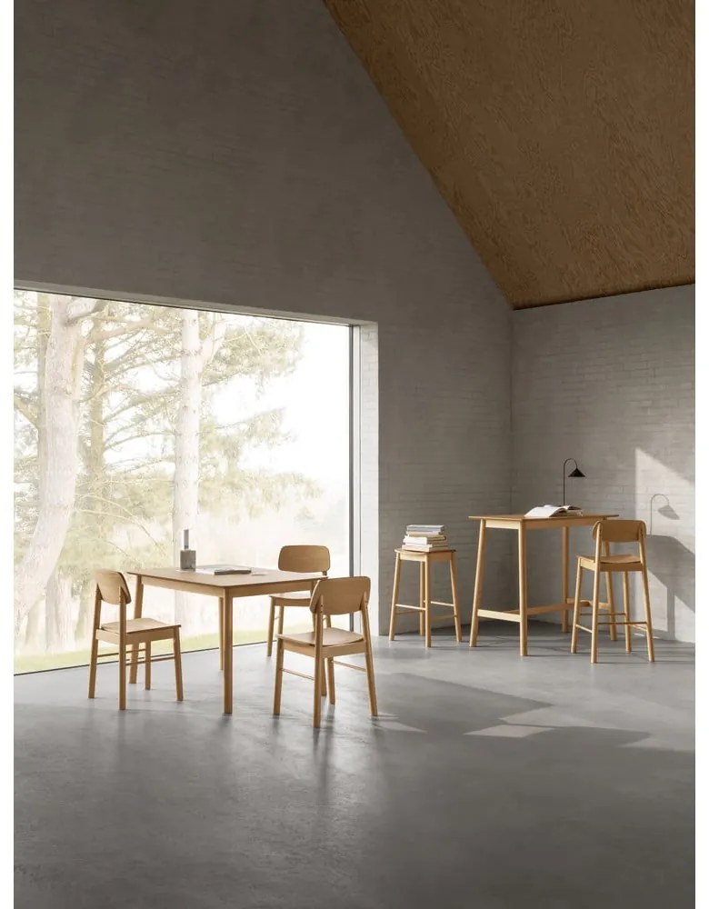 Jedálenský stôl v dekore duba 80x120 cm Barlow – Actona