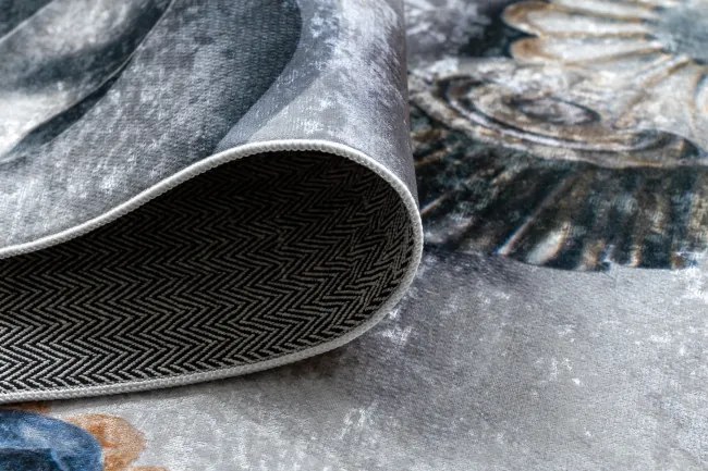 Protišmykový koberec / behúň ANDRE 33570 strieborný / béžový