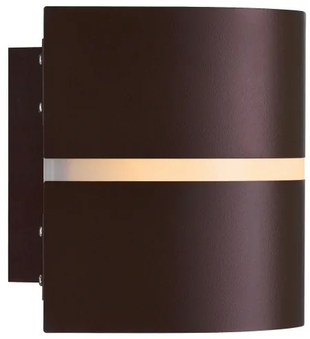 Nordlux - Vonkajšie nástenné svietidlo SIBELIS 1xE27/10W/230V IP44 hnedá