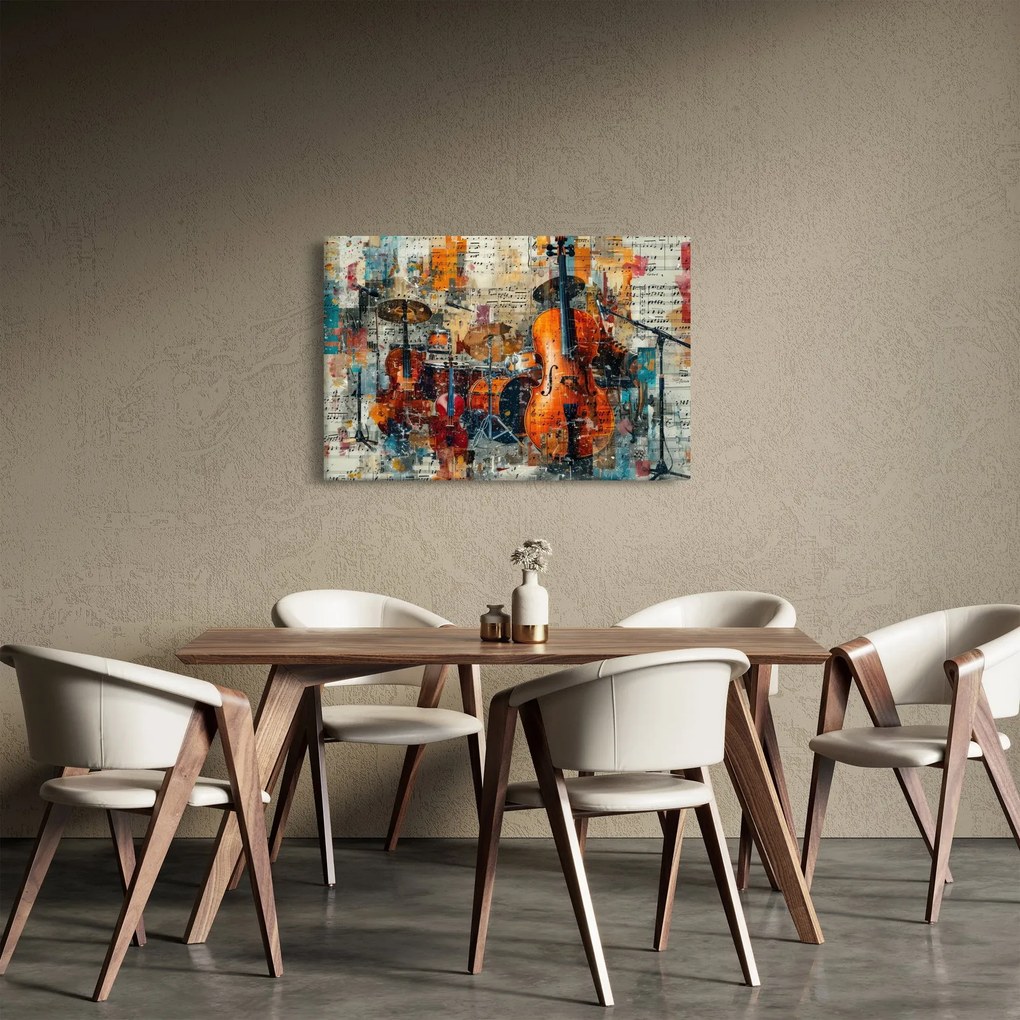 Obraz - Hudobné nástroje (90x60 cm)