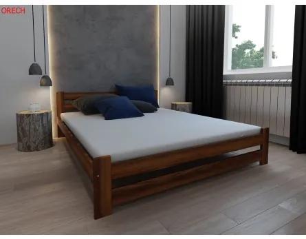 Sammer Drevená posteľ s roštom v rôznych rozmeroch ADELA ADELA 90 x 200 cm Orech