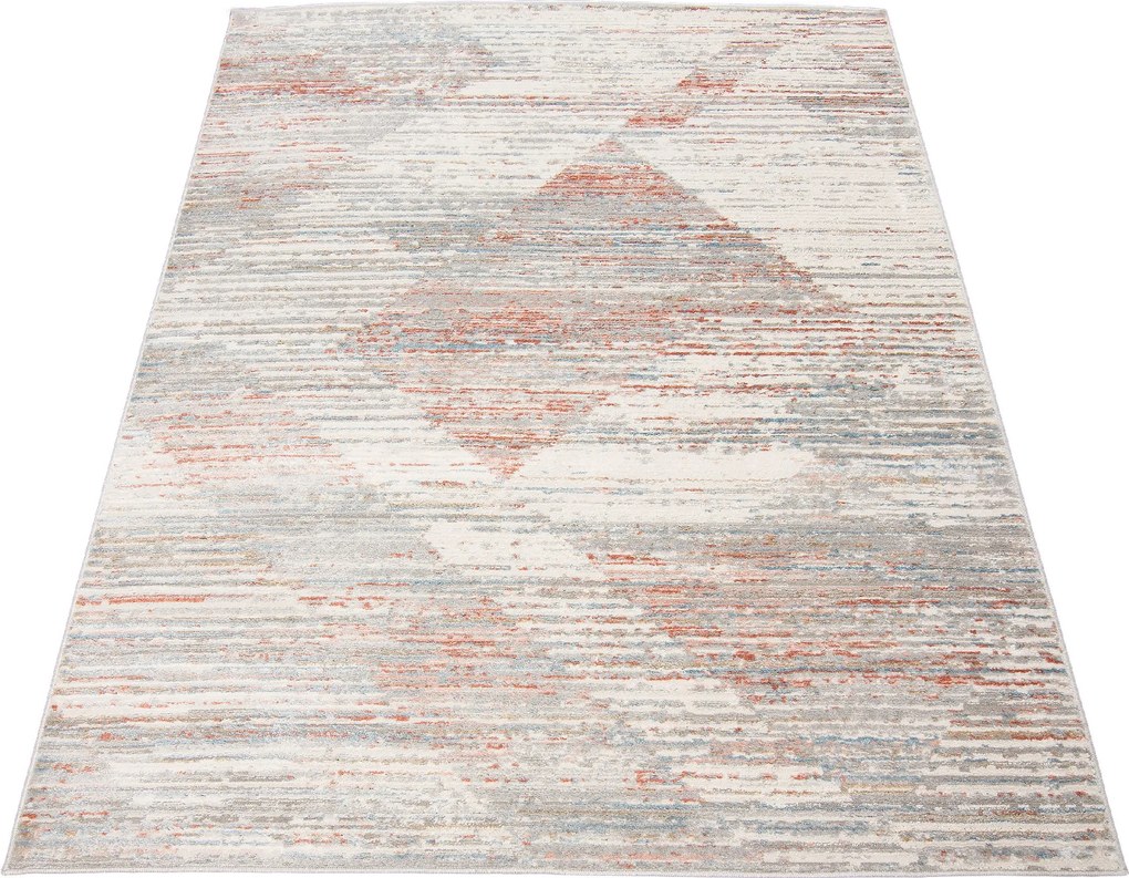 TA Koberec G501C WHITE/SALMON PORTLAND HIK Biely Obdĺžnikový Rozmer: 80x150 cm