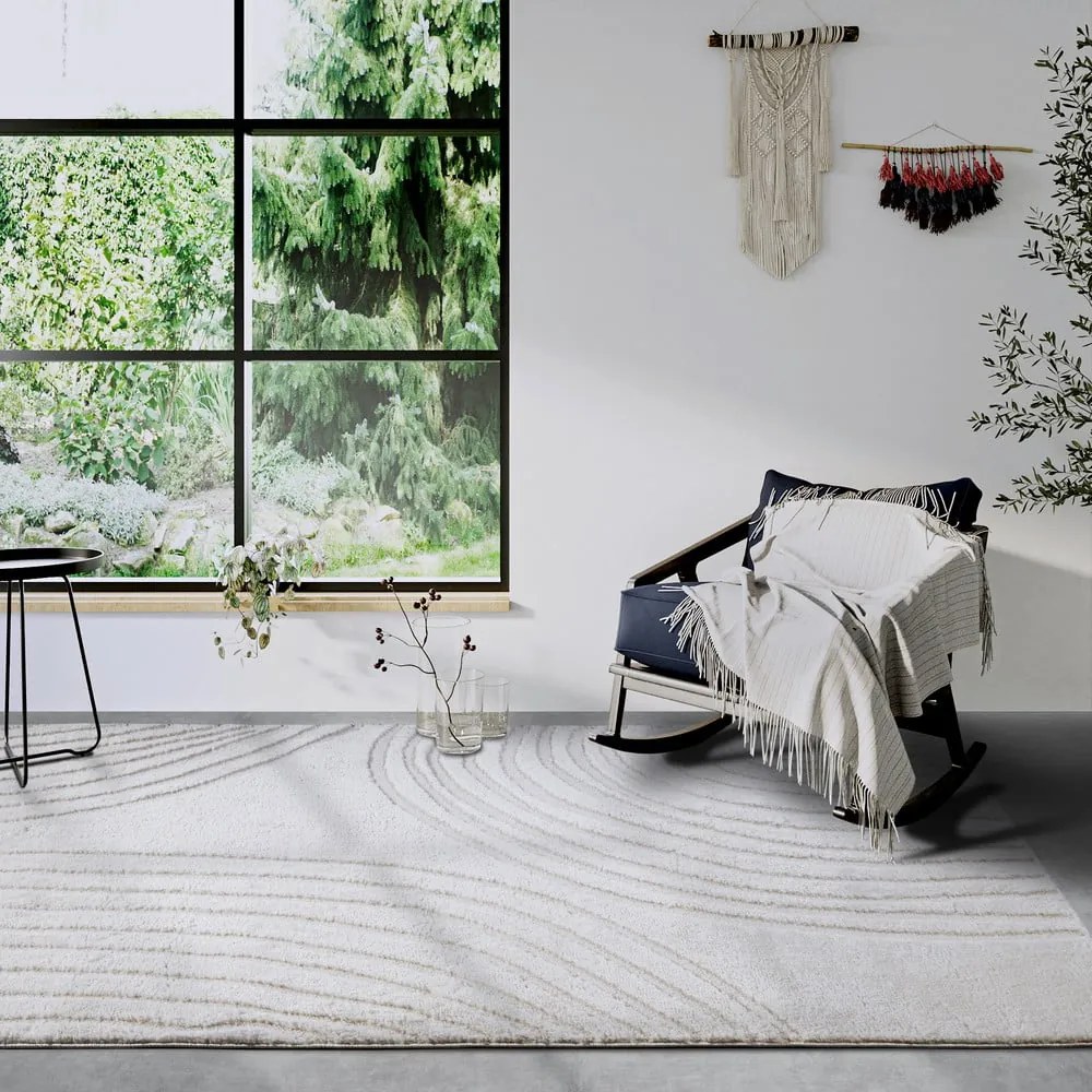 Krémovobiely koberec 200x280 cm Pigment Cream White – Elle Decoration