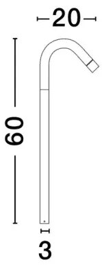Vonkajšia lampa Gleam 60