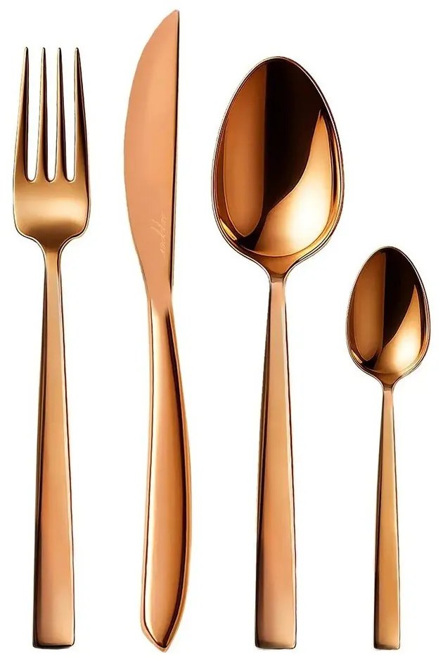 Nerezový príbor v medenej farbe 24 ks Copper - Orion