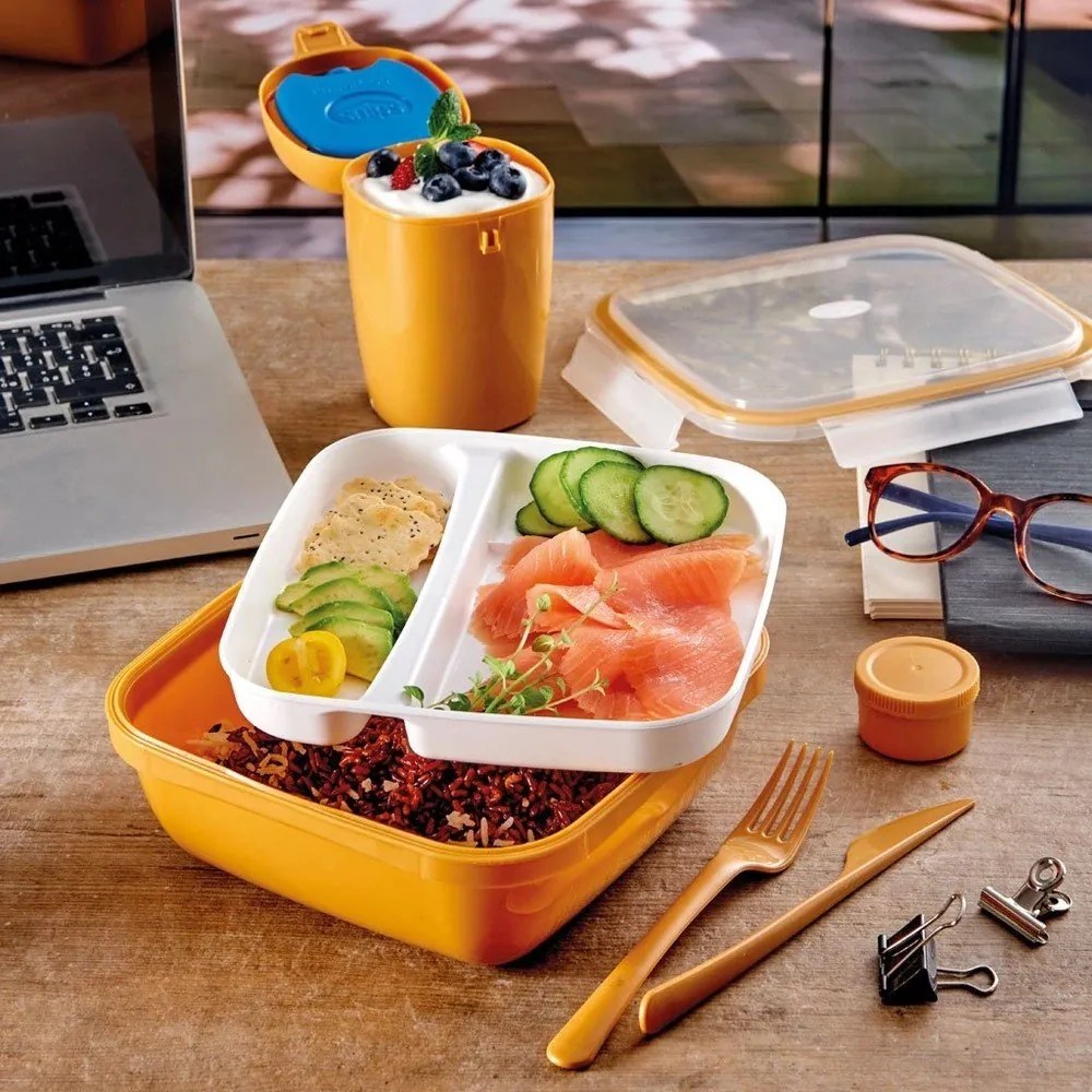 Delený desiatový box s príborom Fresh – Snips