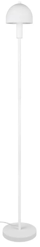 Biela stojacia lampa so skleneným tienidlom (výška 120 cm) Glenn – Reality