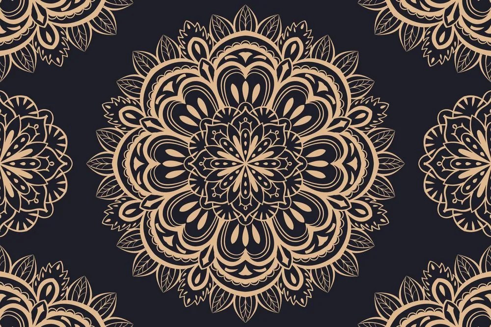 Tapeta Mandala s tmavým pozadím