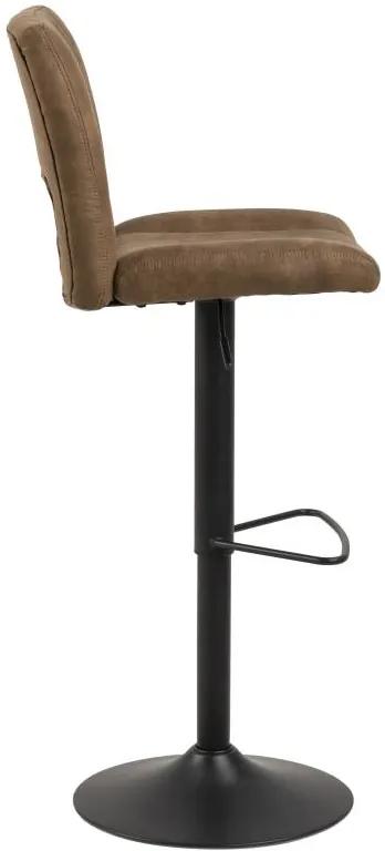 Dizajnová barová stolička Nerine, svetlo hnedá a čierna
