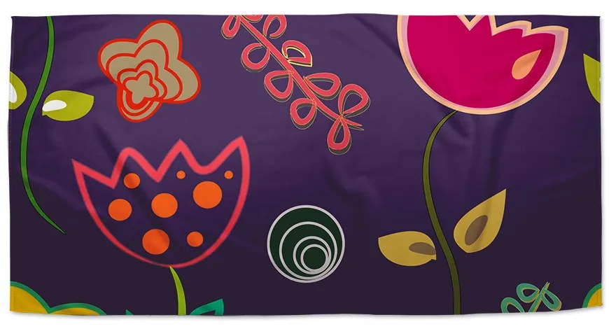 Sablio Uterák Nakreslené kvetiny - 30x50 cm