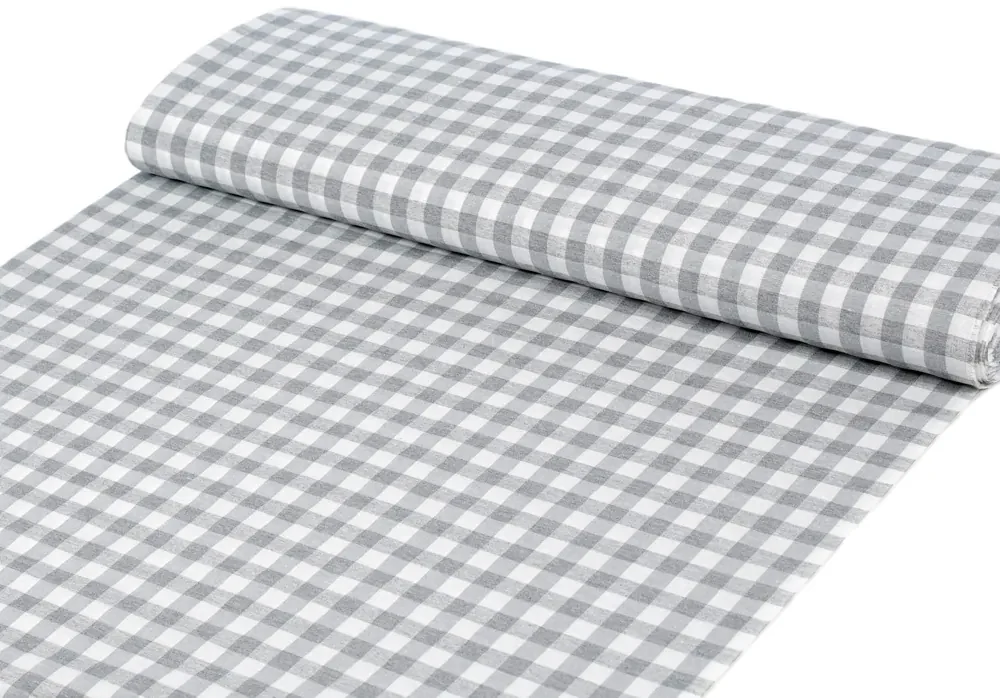 Biante Dekoračný štvorcový obrus Rebeka RE-019 Sivo-biela kocka stredná 70x70 cm