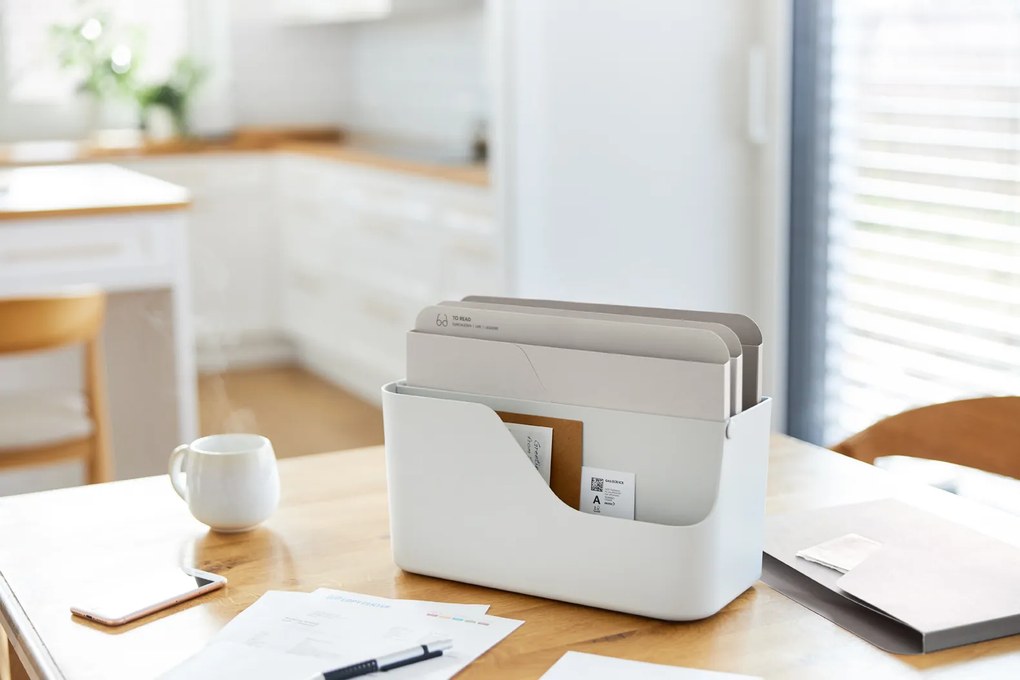 Súprava – Organizér na poštu + Archivačný box - myPAPER biela