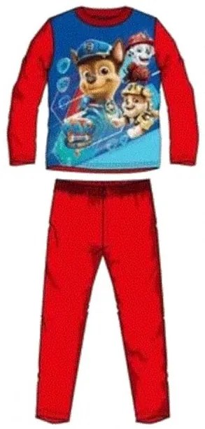Sun City - Chlapčenské / detské bavlnené pyžamo Tlapková patrola / Paw Patrol - červené 98
