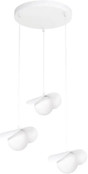 Luster na lanku RITUAL 3xG9/8W/230V biela