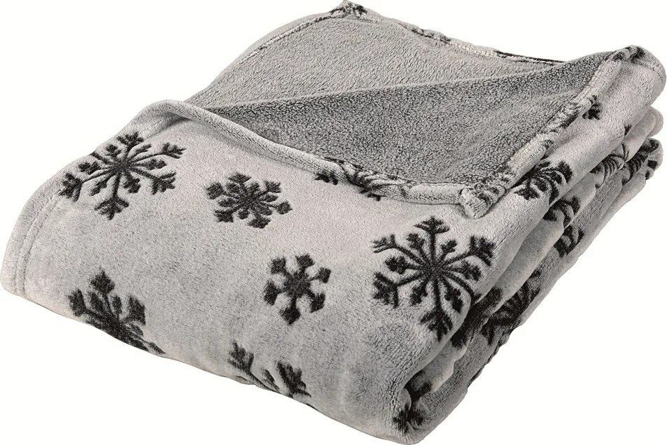 Deka Kristall, vločky, antracitová