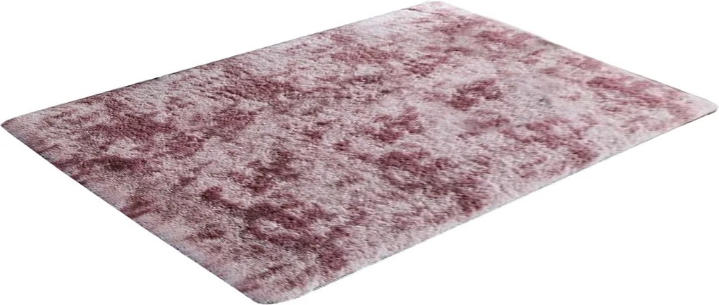 TZ Ružový obdĺžnikový shaggy koberec Ombre Rozmer: 100x150 cm