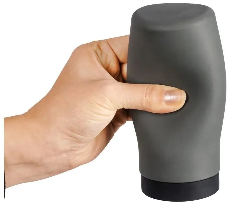 Sivý zásobník na čistiaci prostriedok Wenko Squeeze, 250 ml