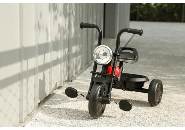 QPlay - Detská trojkolka TRIDURO čierna/červená