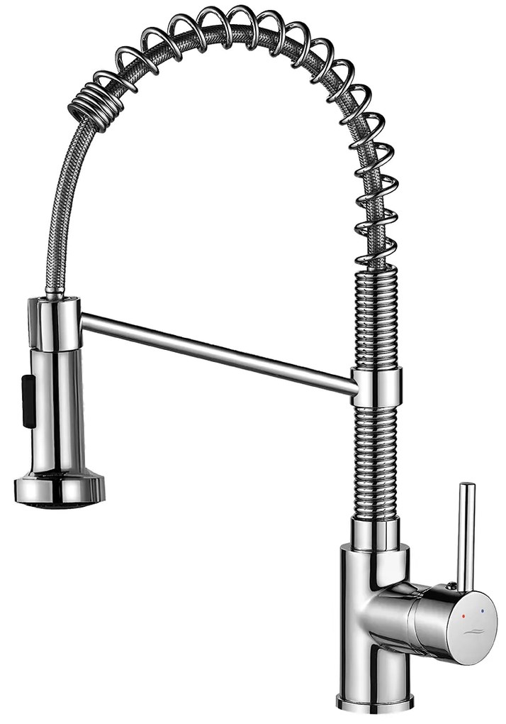 Kuchinox Loco, vysoká drezová batéria s flexibilným výtokom, chrómová, LAV-BQC_06SD