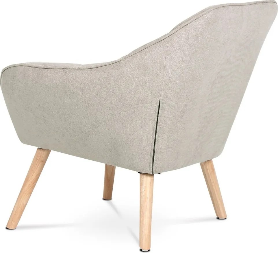 Relaxačné kreslo ASPO — masív, látka, sivohnedá