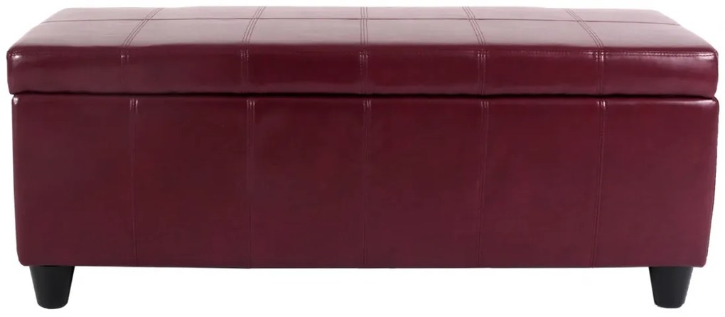 Skladovacia lavica Krien 112 x 45 x 45cm - Červená