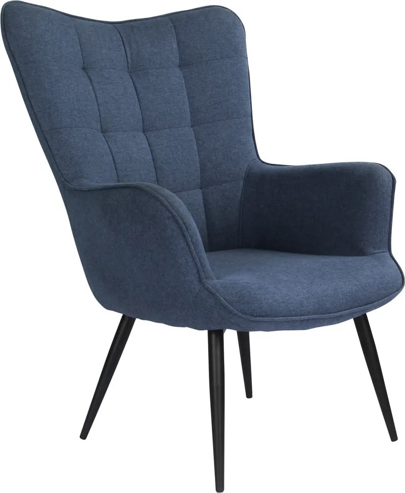 Kreslo Victoria, modrá látka