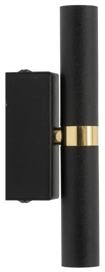 LED Nástenné svietidlo LAGOS 2xG9/3W/230V čierna/zlatá