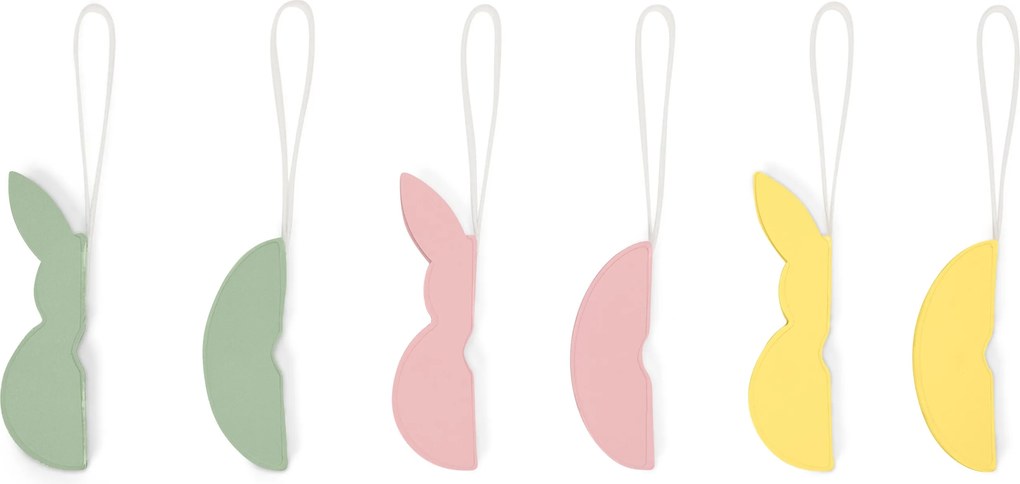Papierové veľkonočné ozdoby, 6 ks