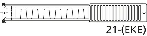 Doskový radiátor Rotheigner 21 300 x 600 mm 8 prípojok (bočné, dole vpravo alebo vľavo alebo uprostred)