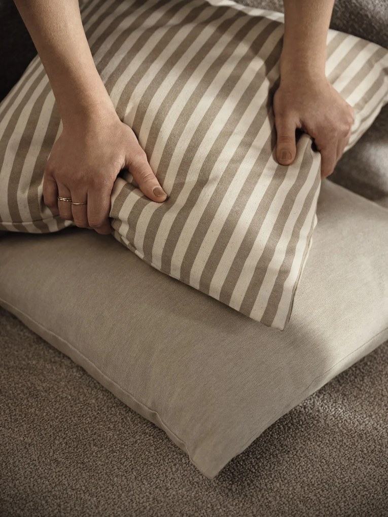 Ferm Living Vonkajší poťah na vankúš Strand Sand 50 × 50 cm