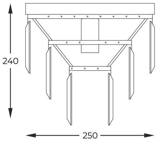 Zuma Line C17106/1 - Stropné svietidlo AMEDEO 1xE27/40W/230V zlatá
